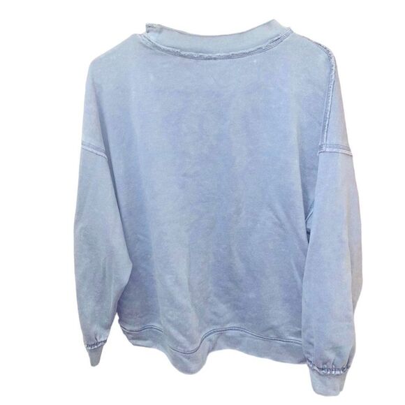 Free People Blue Crewneck Sweater - Picture 3 of 4